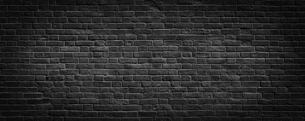 Black brick wall background