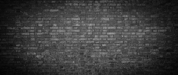 Black brick wall background