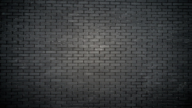 black brick wall on old building