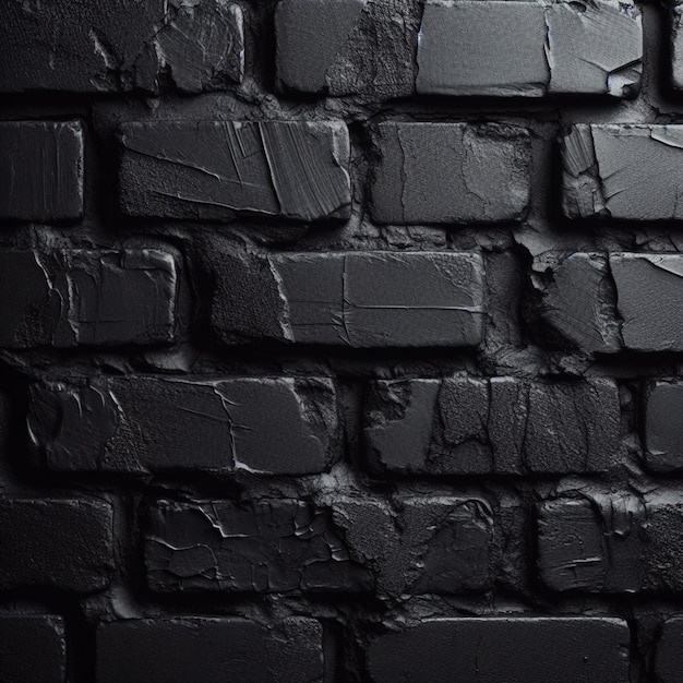 black brick wall textured background