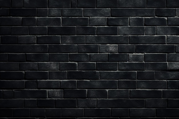 A black brick wall with a textured pattern.