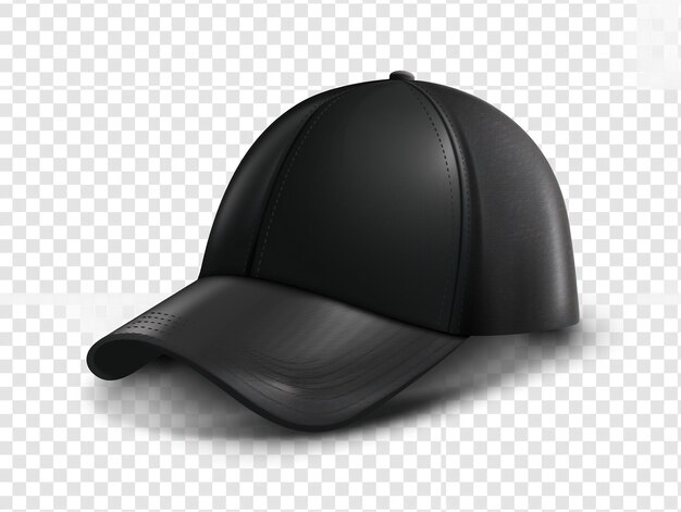 Photo a black cap with a white background and a black cap that says quot cap quot