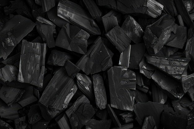 Photo black charcoal texture