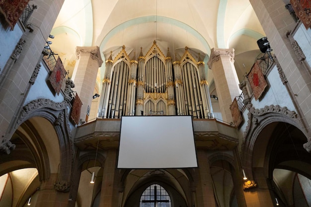 Black church inside view