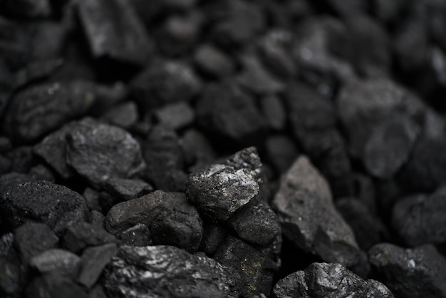 Black Coal Stones Used for Energy Production