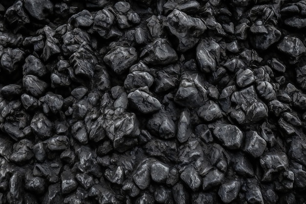 Black coal texture background Black coal texture