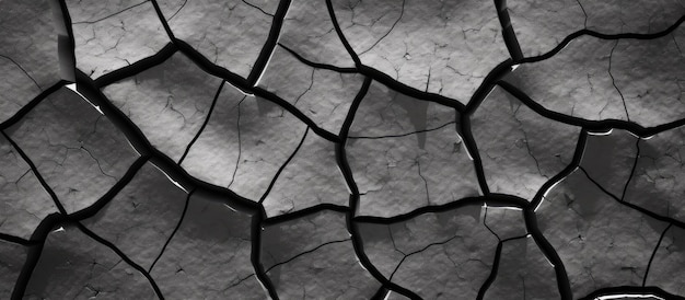 Photo black color texture pattern cracked cement wall background