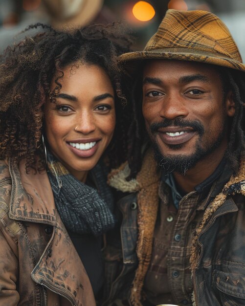 A Black Couple Sharing Beer While Sitting Background