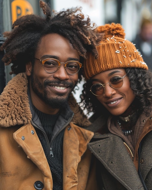 A Black Couple Sharing Beer While Sitting Background