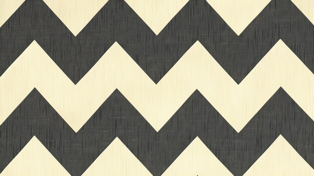 Photo black and cream chevron pattern fabric background