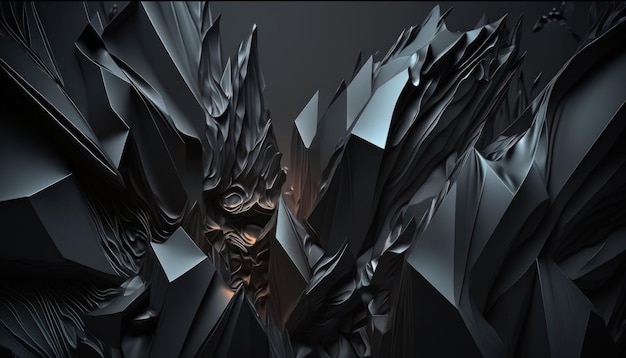 Black crystal obsidiian background sharp