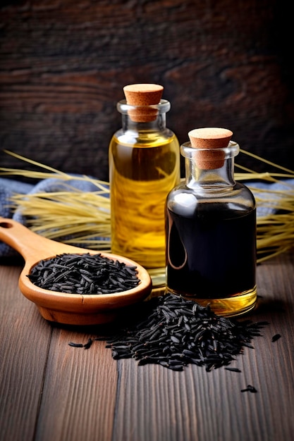 Black cumin cosmetic oil Generative AI Spa