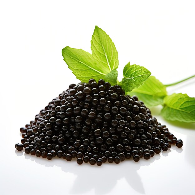 Black cumin seeds in wooden bowl and spoon isolated on white background