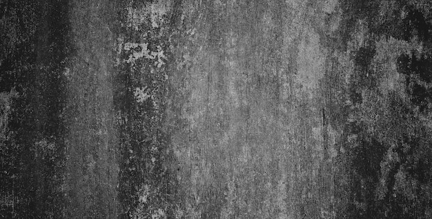 Black dark grunge background and texture of black concrete wall