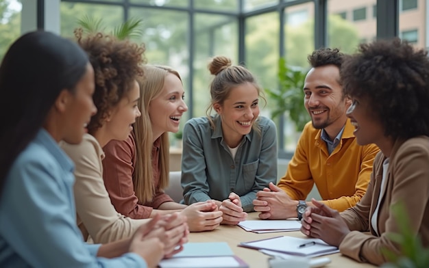 black and different ethnicity employee discussion at office diversity equity and inclusion