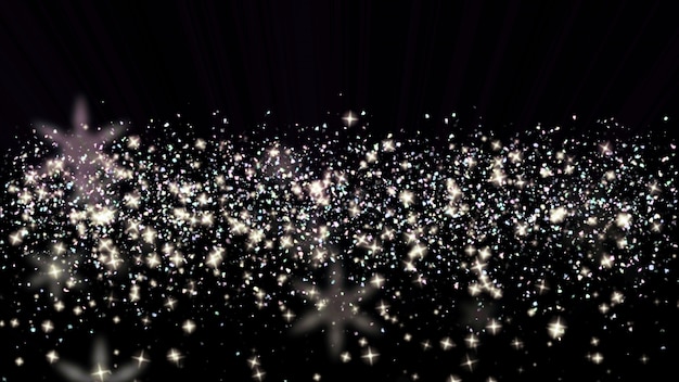 Black digital abstract background with wave particles.