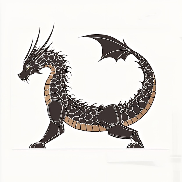 Black Dragon Illustration