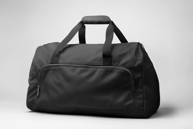 Photo black duffle bag