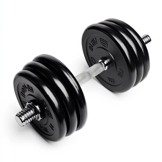 Black Dumbbell for Weightlifting and Fitness