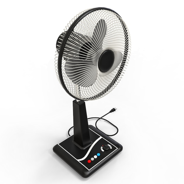 Black electric fan