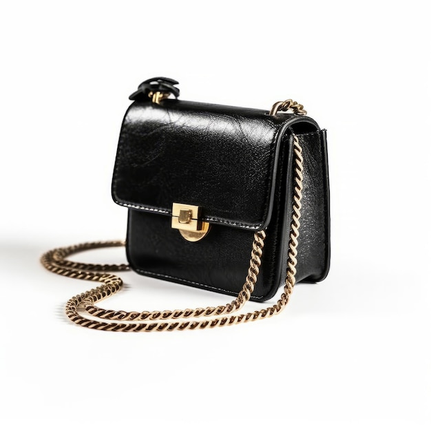 Black elegant small women's bag Illustration Generative AIxD