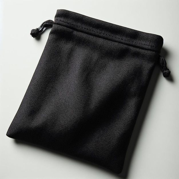 Black fabric pouch