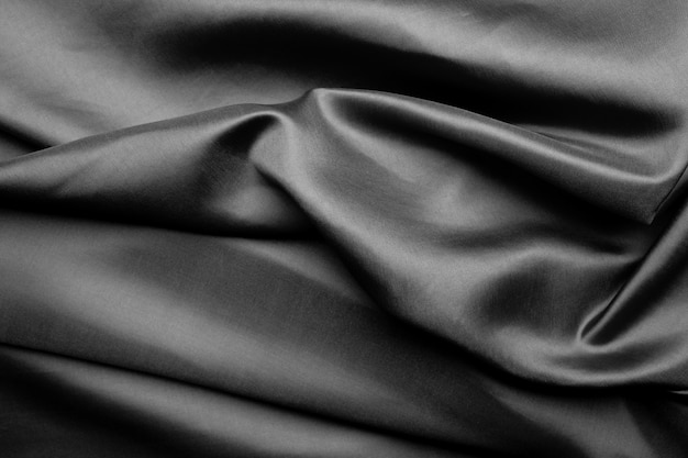 Black fabric texture background, abstract
