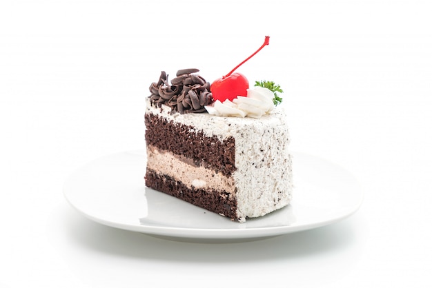 black forest cake isolated