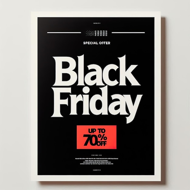 Photo black friday 70 off