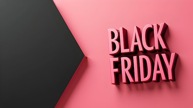 Photo black friday banner or background design