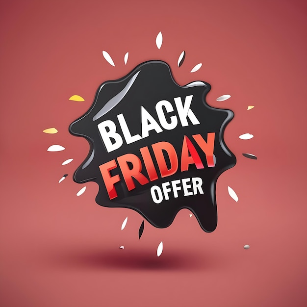 Black friday Big sales banner Layout design illustration