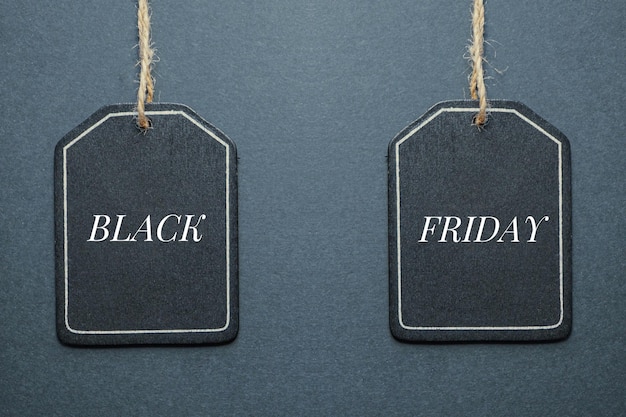 black friday on the black price tag