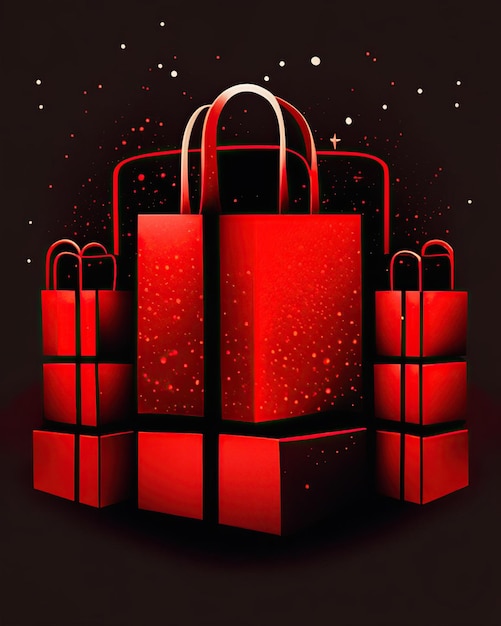 black friday deals shopping bags and gifts