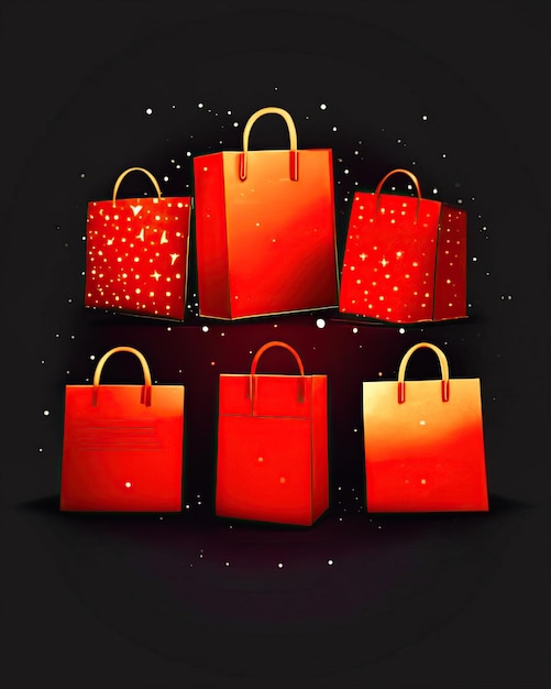 black friday deals shopping bags and gifts