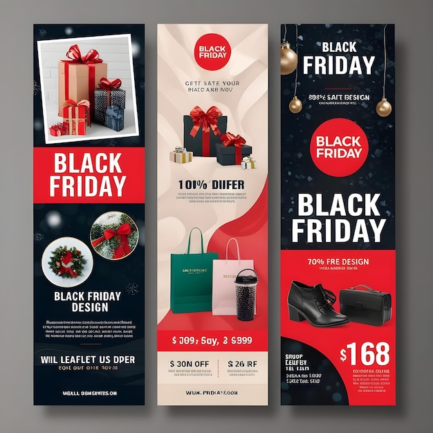 Photo black friday design for advertising banners leaflets and flyers