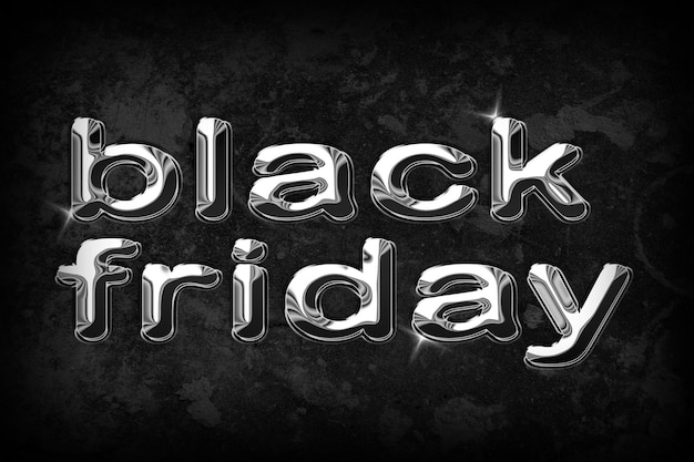 Black Friday - an inscription on a dark background.