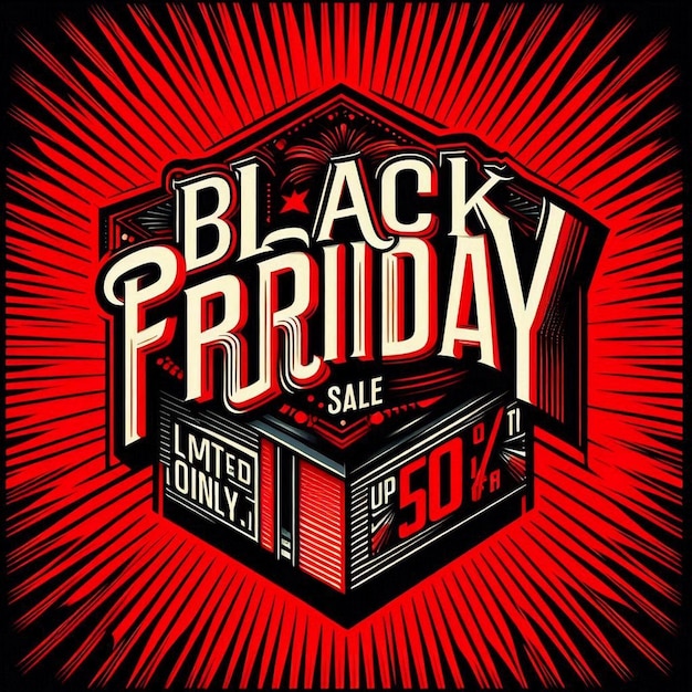 Black friday sale banner layout design