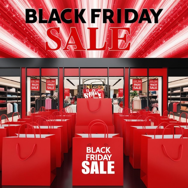 Photo a black friday sale poster for black friday sale