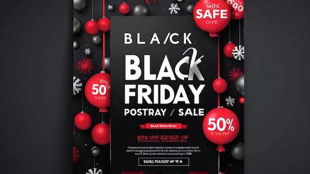 a black friday sale poster for black friday