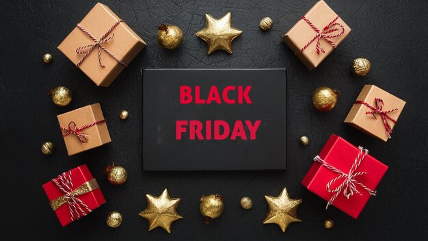 Black friday sale Social Media banner Template shop box