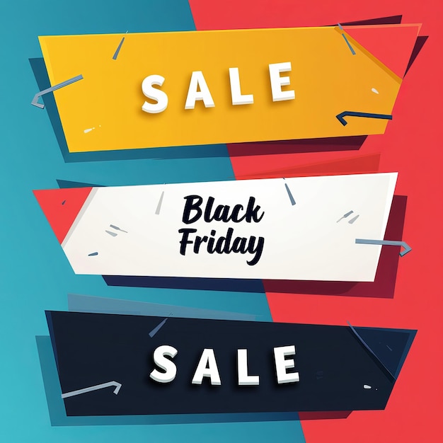 Photo black friday sale social media post banner and template