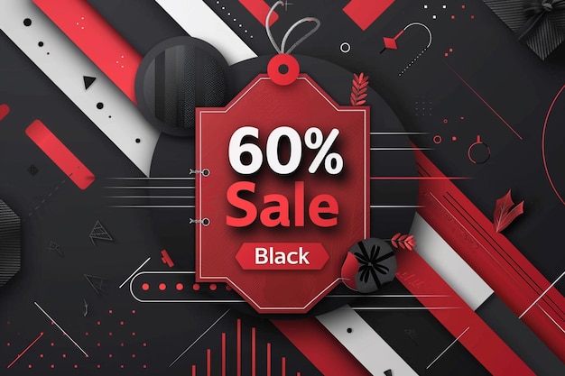 Photo black friday sale stock illustration price tag sale black friday shopping event label web banner