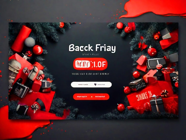 Photo black friday sales youtube cover template