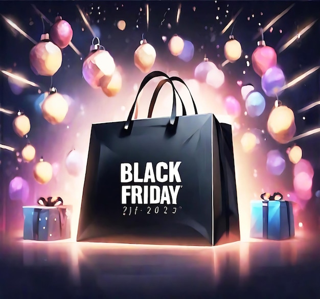 Black Friday shopping bag 2023