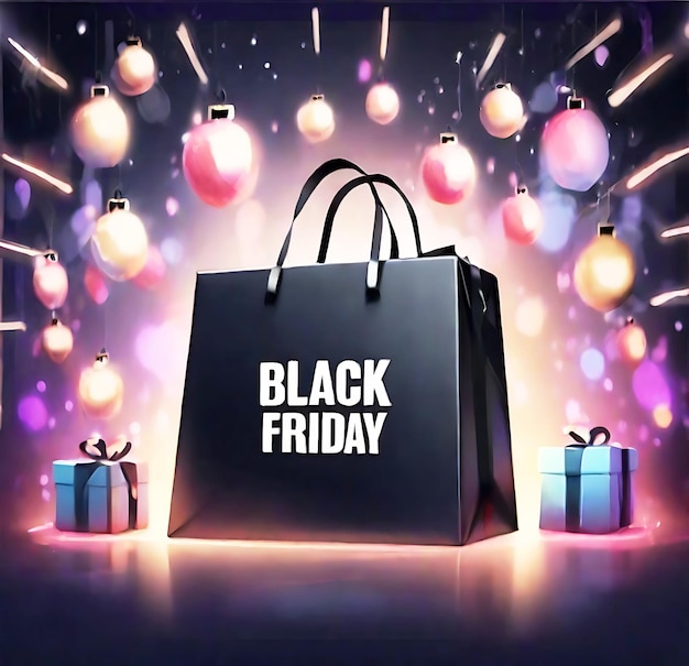 Black Friday shopping bag 2023