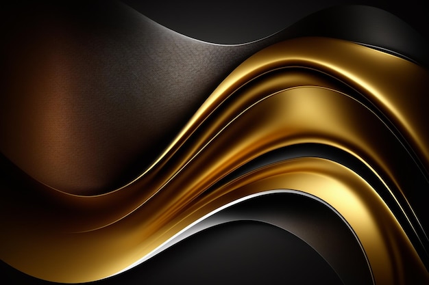 Black and gold background with a black background