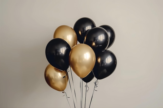 Black and Gold Balloon Style