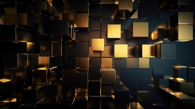 Black and gold cubes wallpapers that are high definition