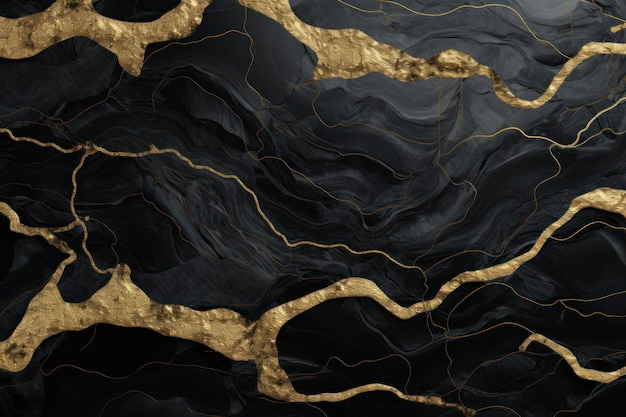 Black and gold curve backgrounds accessories