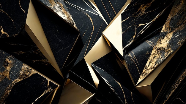 Black and Gold Luxury Background generative ai